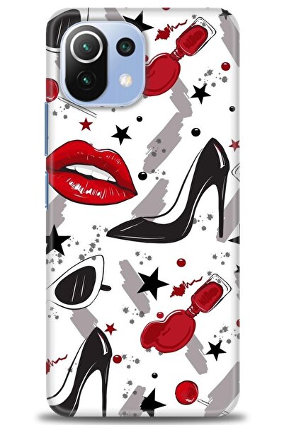 kılıfevreni غطاء متوافق مع هاتف Xiaomi Mi 11 Lite A+ Plus غطاء HD مطبوع - غطا...