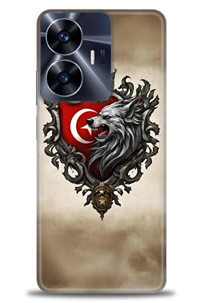 realme حافظة A+ Plus متوافقة مع شبكة الجيل الرابع C55 + واقي شاشة من السيرامي...