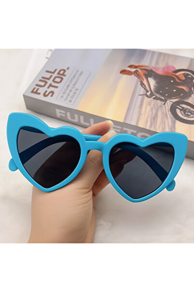 Straight Light Heart-Shaped Bride Gender Party Gender Reveal Glasses Turquois...