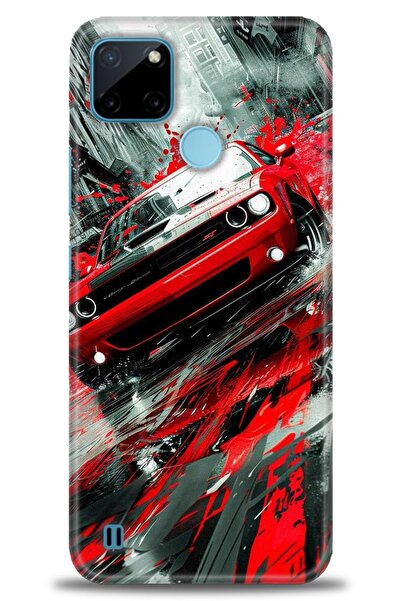 realme حافظة متوافقة مع A+ Plus + واقي شاشة من السيراميك غير قابل للكسر - 106