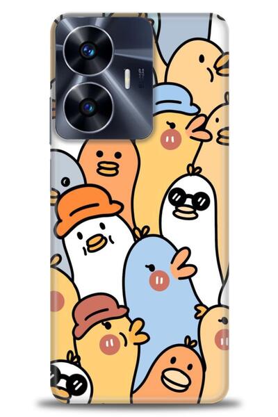 realme حافظة A+ Plus متوافقة مع شبكة الجيل الرابع C55 + واقي شاشة من السيرامي...