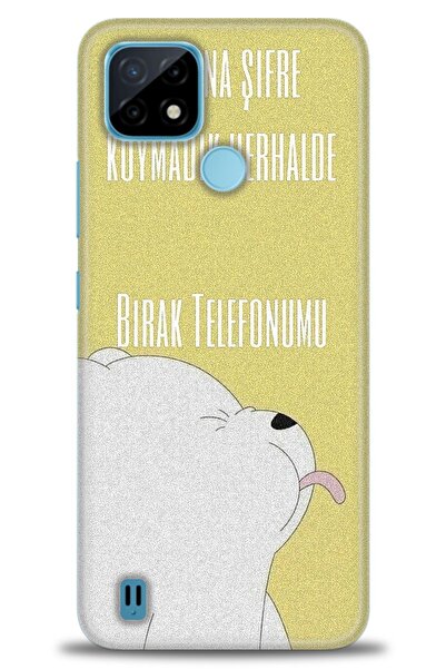 realme حافظة متوافقة مع C21 A+ Plus + واقي شاشة سيراميك غير قابل للكسر - 151