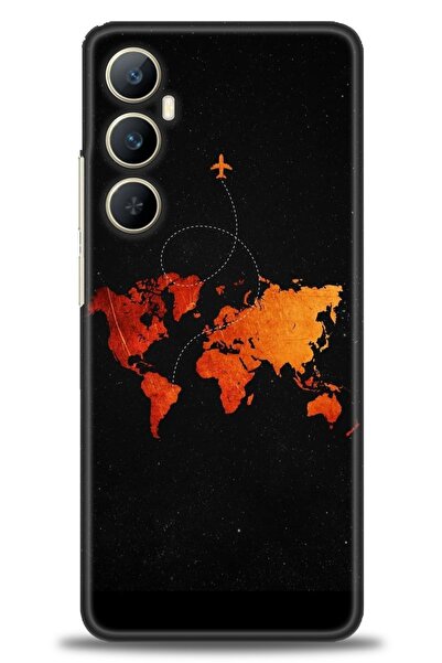 realme حافظة A+ Plus متوافقة مع شبكة الجيل الرابع C65 + واقي شاشة سيراميك غير...