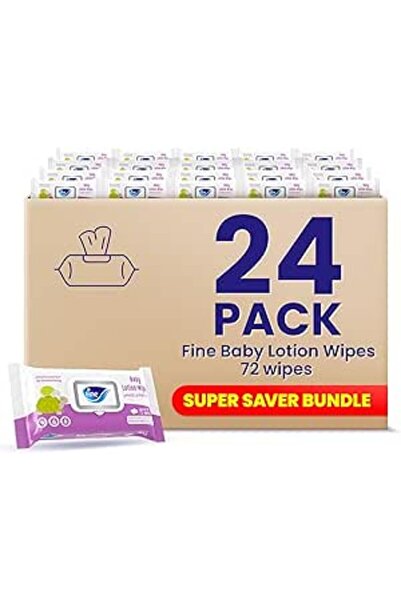 FINE مناديل لوشن للأطفال 72 منديل × 24