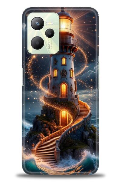 realme حافظة متوافقة مع C35 A+ Plus + واقي شاشة سيراميك غير قابل للكسر - 232