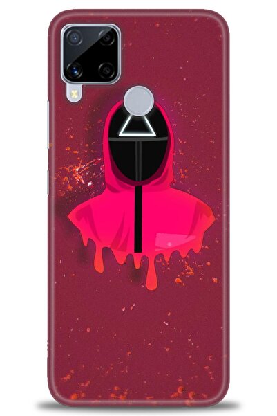 realme حافظة متوافقة مع C15 A+ Plus + واقي شاشة من السيراميك غير قابل للكسر -...