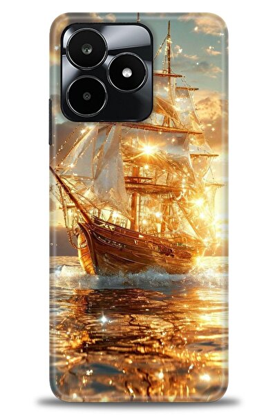 realme حافظة متوافقة مع C53 A+ Plus + واقي شاشة سيراميك غير قابل للكسر - 234