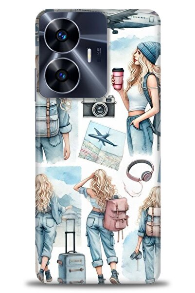 kılıfevreni جراب A+ Plus متوافق مع هاتف Realme C55 4G + واقي شاشة سيراميك غير...