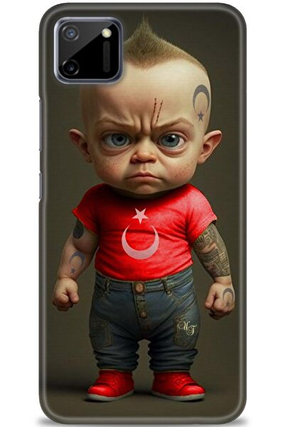 realme حافظة متوافقة مع C11 A+ Plus + واقي شاشة سيراميك غير قابل للكسر - 244