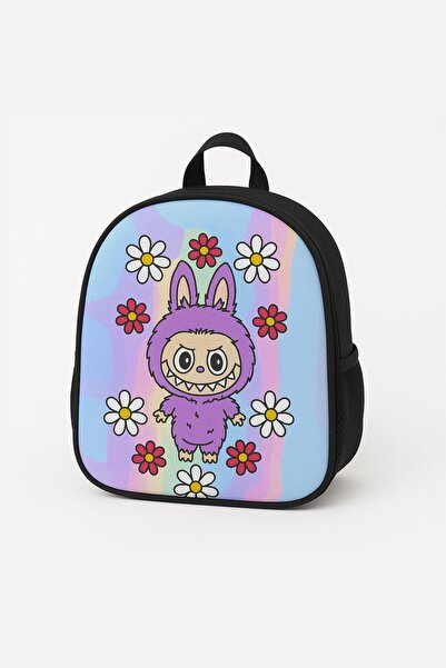 Bambus Home Kabartma Labubu Karakter Anaokulu/Kreş/Günlük Çocuk Sırt Çantası