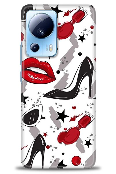 kılıfevreni غطاء متوافق مع هاتف Xiaomi Mi 13 Lite A+ Plus HD مطبوع - غطاء من ...