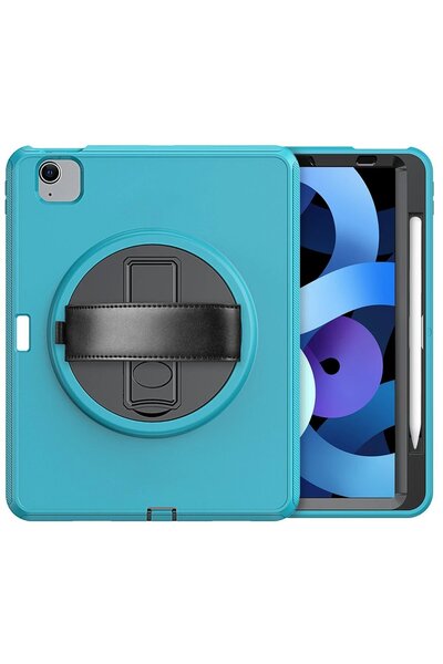 toyigoo iPad 2022 10.9 (10Th Generation) Case Hand Strap Tablet Case - Turquoise-(5796) - Tygo4689-6528