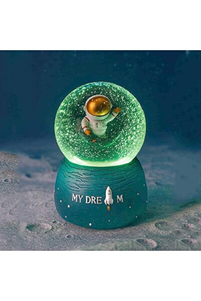 Sevilla Renkli Led Işıklı Müzikli ve Hareketli Astronotlu Kar Küresi