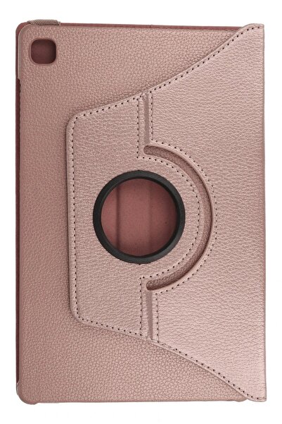 Khayra حافظة سامسونج جالاكسي P610 تاب S6 لايت 10.4 حافظة جلدية 360 درجة - ذهبي وردي - (57 - ESZAOC3488-9)