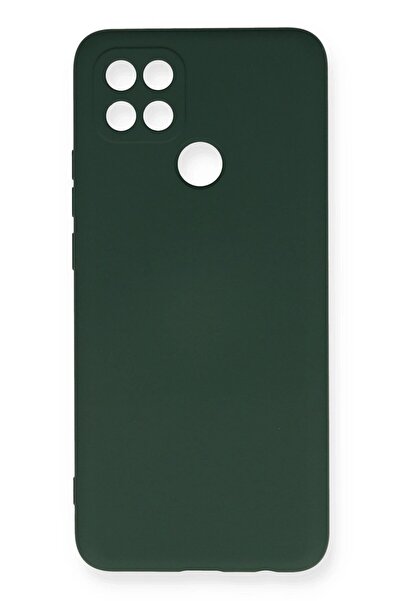 ETC Oppo A15 Case Nano Inside Velvet Silicone - Dark Green-(5796) - Myg1256-4870