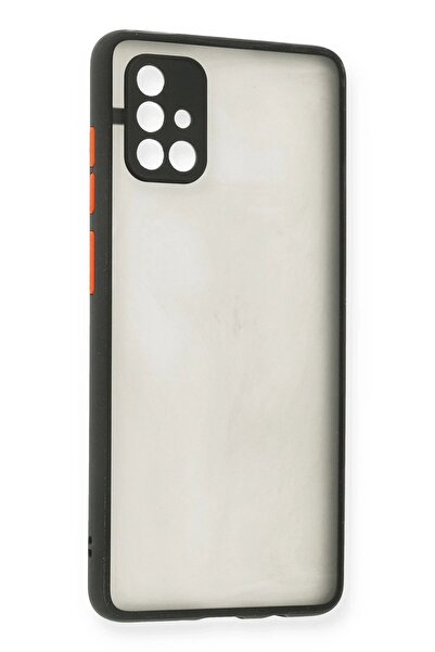 EGECEN غطاء حماية سامسونج جالاكسي A71 من السيليكون - أسود - (5796) - VOANFD3581-8344