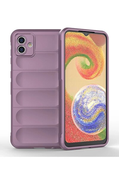 toyigoo حافظة سامسونج جالاكسي A04 من السيليكون الأفضل - أرجواني-(5796) - VOANFD8181-6412