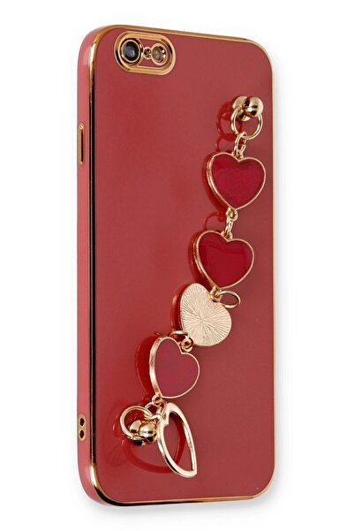 Khayra حافظة ايفون 6 سيليكون - احمر - (5796) - ESZAOC5310-5362