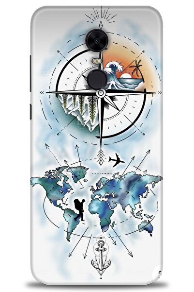 kılıfevreni جراب متوافق مع هاتف Xiaomi Redmi 5 Plus + واقي شاشة من السيراميك ...