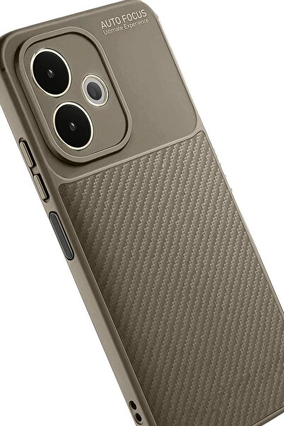 OEM غطاء حماية لهاتف اوبو A5 برو 4G - غطاء كربون بتركيز تلقائي - بني-(5796) - VOANFD5847-9194