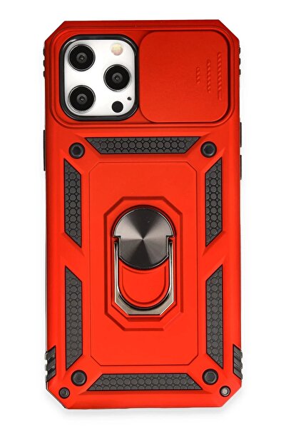 toyigoo iPhone 12 Pro Max Case Pars Silicone with Lens Ring - Red-(5796) - Tygo5965-2074