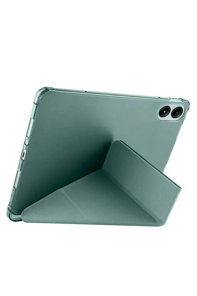 Khayra Xiaomi Redmi Pad Se 4g Case Mars Tablet Case with Pen Holder - Dark Green-(5796) - Eszaoc6184-6