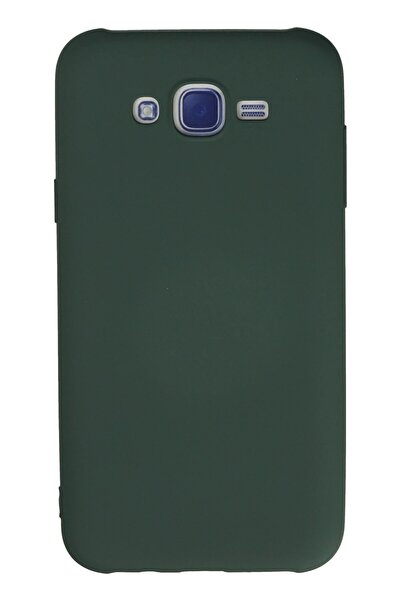 Khayra حافظة سامسونج جالاكسي J7 من السيليكون المخملي الداخلي - أخضر داكن - (5796) - ESZAOC9030-7018
