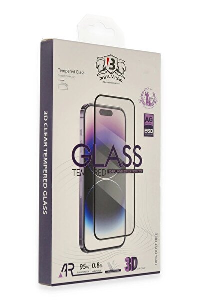 Khayra واقي شاشة زجاجي ثلاثي الأبعاد لهاتف iPhone 14 - (5796) - ESZAOC8387-6605
