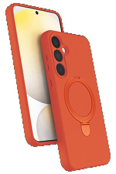 feifei غطاء حماية سامسونج جالاكسي A55 5G ريجال مع حامل ماج سيف - برتقالي - (5796) - VOANFD3181-3755