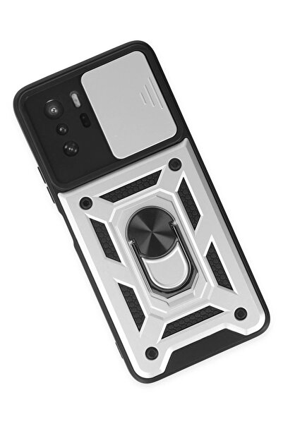 toyigoo Xiaomi Poco X3 Gt Case Pars Silicone with Lens Ring - Silver-(5796) - Tygo1405-1201