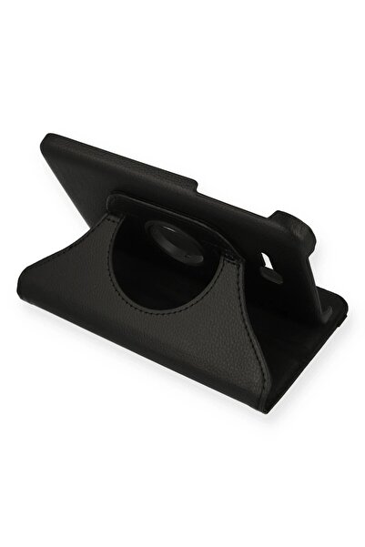 Khayra Samsung Galaxy T110 / T113 Tab 3 Lite 7 Case 360 Tablet Leather Case - Black-(579 - Eszaoc1227-5