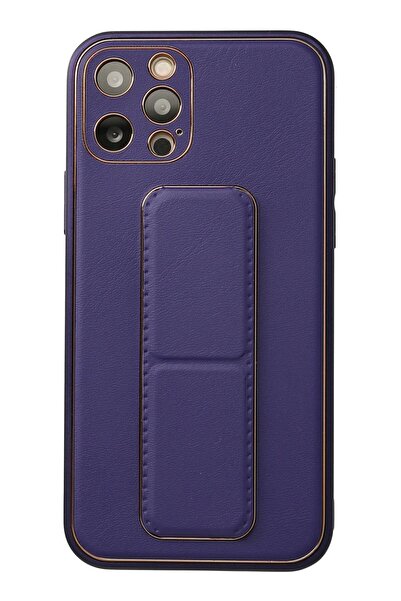 lowell home غطاء حماية لهاتف iPhone 12 Pro من جلد كوكو - بنفسجي-(5796) - LOHO7746-1285