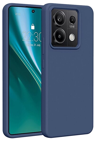 Khayra حافظة هاتف Xiaomi Redmi Note 13 Pro 4G من السيليكون الأول - أزرق داكن-(5796) - ESZAOC9283-8560