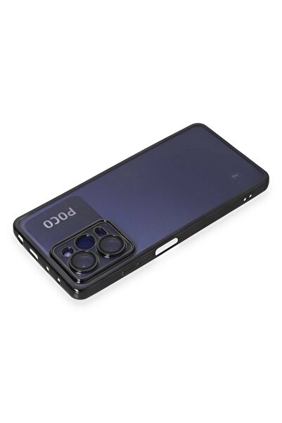UStores Xiaomi Poco X5 Pro 5g Case Silicone with Lens - Black-(5796) - Ufukaal5033-5213