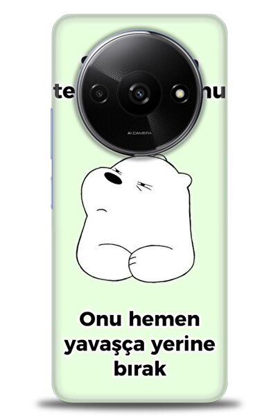 kılıfevreni جراب متوافق مع هاتف Xiaomi Redmi A3 4G 2024 + واقي شاشة سيراميك غ...