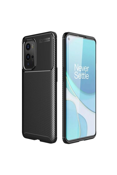 Khayra غطاء ون بلس 9 برو أوتو فوكس كربون - أسود-(5796) - ESZAOC1824-6167