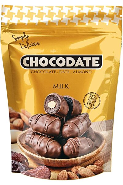 CHOCODATE Milk Chocolate with Arabian Date and Almond, 250 gm