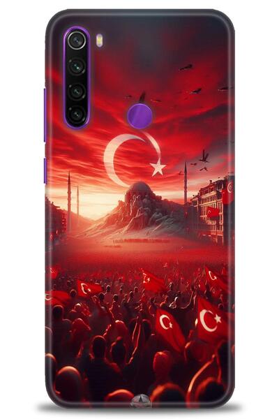 kılıfevreni جراب متوافق مع هاتف Xiaomi Redmi Note 8 A+ Plus + واقي شاشة سيرام...