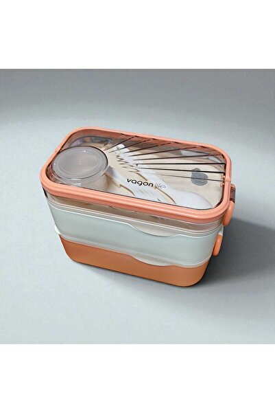 Vagonlife Food Storage Container Steel Food Container Double Layer Bl10110-2S