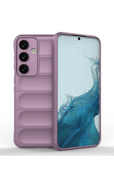 Khayra حافظة سامسونج جالاكسي S24 من السيليكون الأفضل - بنفسجي-(5796) - ESZAOC8993-7031