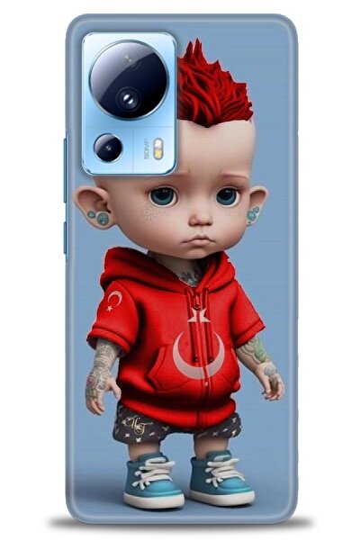 kılıfevreni غطاء متوافق مع هاتف Xiaomi Mi 13 Lite A+ Plus غطاء HD مطبوع - غطا...