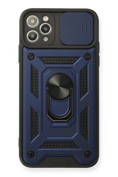 toyigoo iPhone 11 Pro Max Case Pars Silicone with Lens Ring - Navy Blue-(5796) - Tygo7141-7889