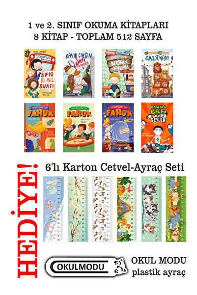 Timaş Çocuk 1. Ve 2. Sınıf Okuma Seti 3 - 8 Kitap 512 Sayfa