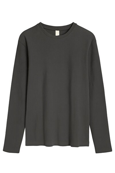 JSCO 9511 Ανδρικό φούτερ με λαιμόκοψη με βάση την βάφλα