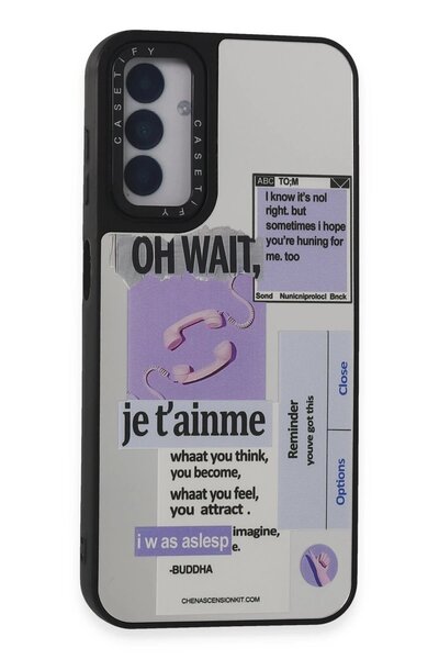 Khayra غطاء حماية لهاتف سامسونج جالاكسي M14 5G بنمط مرآة - مرآة - 4-(5796) - ESZAOC4403-8553