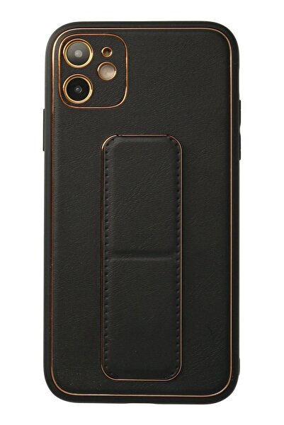 feifei غطاء حماية لهاتف آيفون 12 من جلد كوكو - أسود-(5796) - VOANFD1543-9841