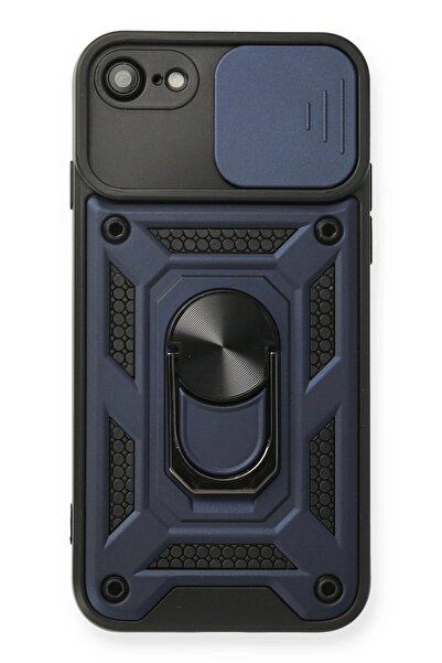 toyigoo iPhone 7 Case Pars Silicone with Lens Ring - Navy Blue-(5796) - Tygo2872-6597