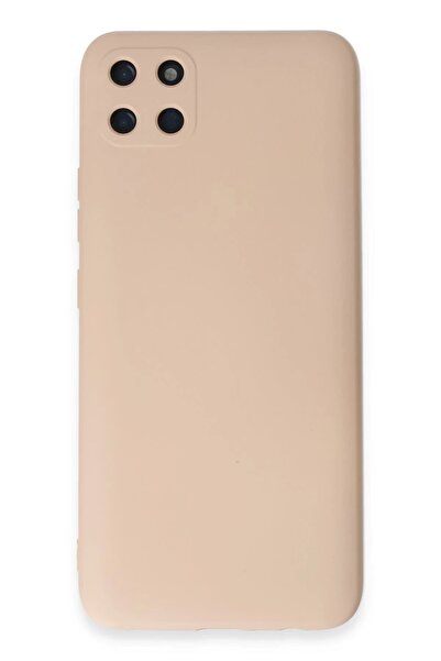 Khayra حافظة ريلمي C11 من السيليكون المخملي الداخلي - بودرة - (5796) - ESZAOC7362-8302