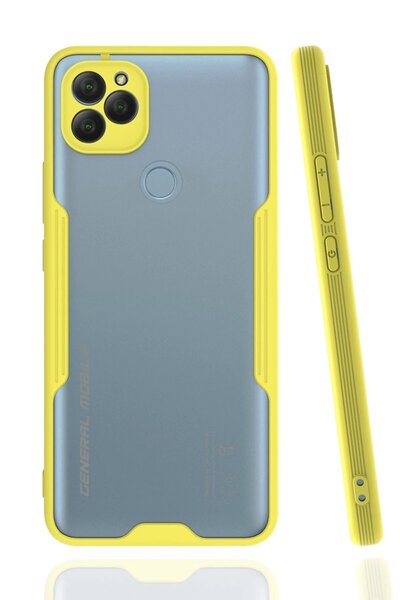 ETC حافظة جنرال موبايل GM 22 من السيليكون البلاتيني - أصفر-(5796) - MYG4858-8027