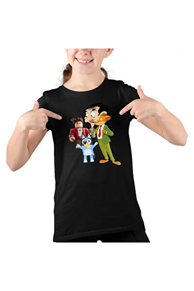 OEM Tricou Copii Fete Geronimo Stilton Mr Bean Bluey Roblox
